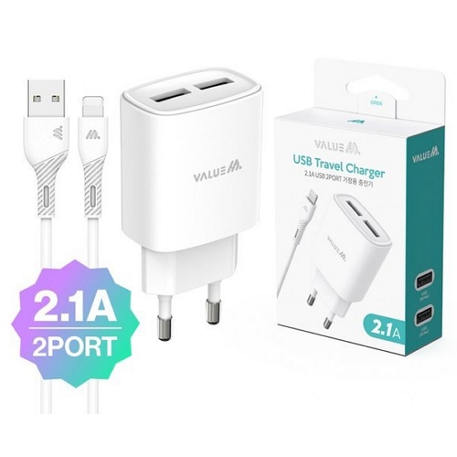 �������ڸ��� ����� 2.1A 2��Ʈ ������ VM-N16ST2U210