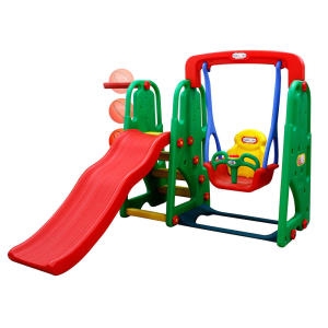 해피 파도 미끄럼 그네세트 / 농구대 파도미끄럼틀