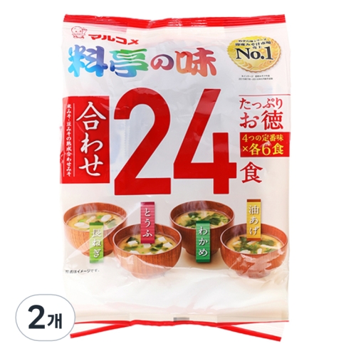 마루코메 료테이노 아지 즉석 된장국 432g 24인분 2봉_이미지