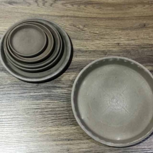  빈티지 그레이 토분화분받침R13 내115 외130mm