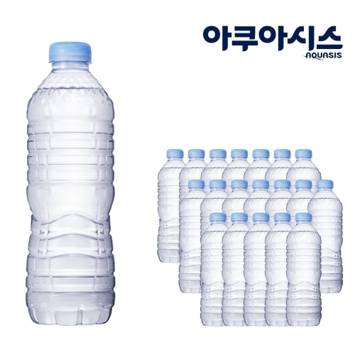 엠필 아쿠아시스 무라벨 생수 500ml (40개)_이미지