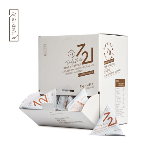 착한습관 프로틴견과 7.21 선물세트(25g 21개입) 525g (3개)