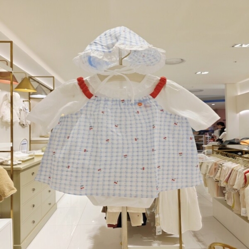 07T317984 출산백일선물 체리7부바디수트세트 유아/출산/백일//조카선물