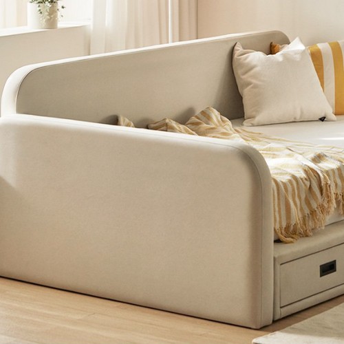 파로마 라일락 보드레더 데이베드 수납침대 SS (매트별도)_이미지