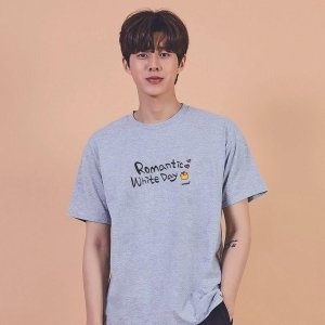 발렌타인 데이 그래픽 캐쥬얼 반팔티 W7F2D43