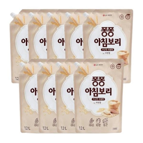 퐁퐁 아침보리 안심설거지 리필 1.2L (9개)_이미지