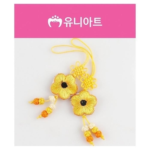 유니아트 2800 전통 국화매듭 노랑 47332345