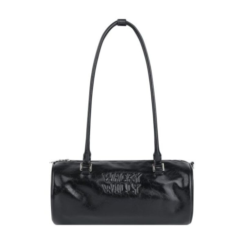 와키윌리 여성 원통백 블랙 릴리 볼륨 핸들 O8P1L3K_이미지