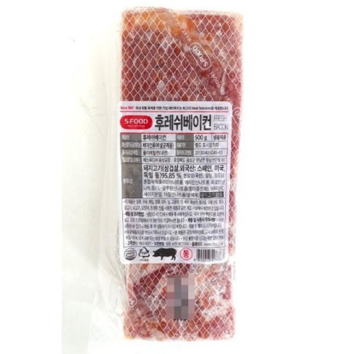 에쓰푸드 존쿡 델리미트 후레쉬 통베이컨 500g (1개)_이미지