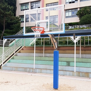 월드 고정식 농구대 단면-스텐 WDB-1052 초등용 H2600mm 일반용 H3050mm 농구골대