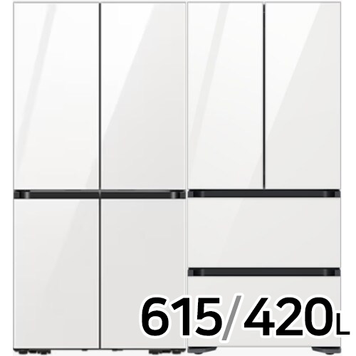 삼성전자 비스포크 키친핏 글램 RF60DB9KF1AP + RQ42C94R2AP (화이트)_이미지