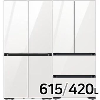 삼성전자 비스포크 키친핏 글램 RF60DB9KF1AP + RQ42C94R2AP (화이트)