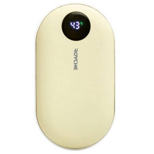 로이체 휴대용 손난로 보조배터리 5200mAh 아이보리