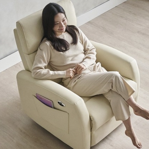 에보니아 아벨 이지클린 가죽 리클라이너 1인용_이미지