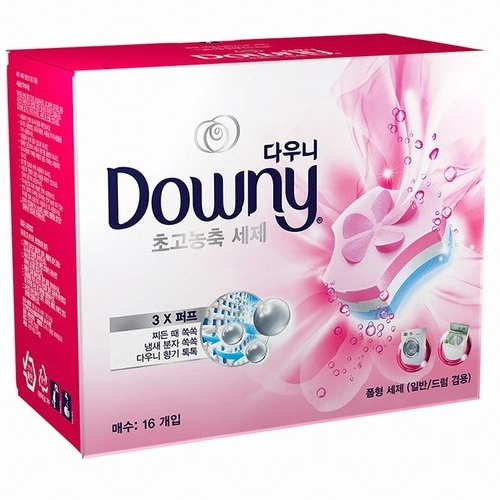 다우니 ㅤ초고농축 세제 폼형 핑크 16개입 (1개)_이미지