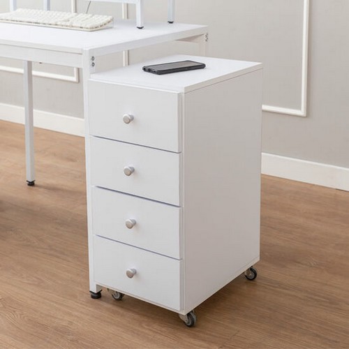 비아뉴 이동식 4단 서랍장