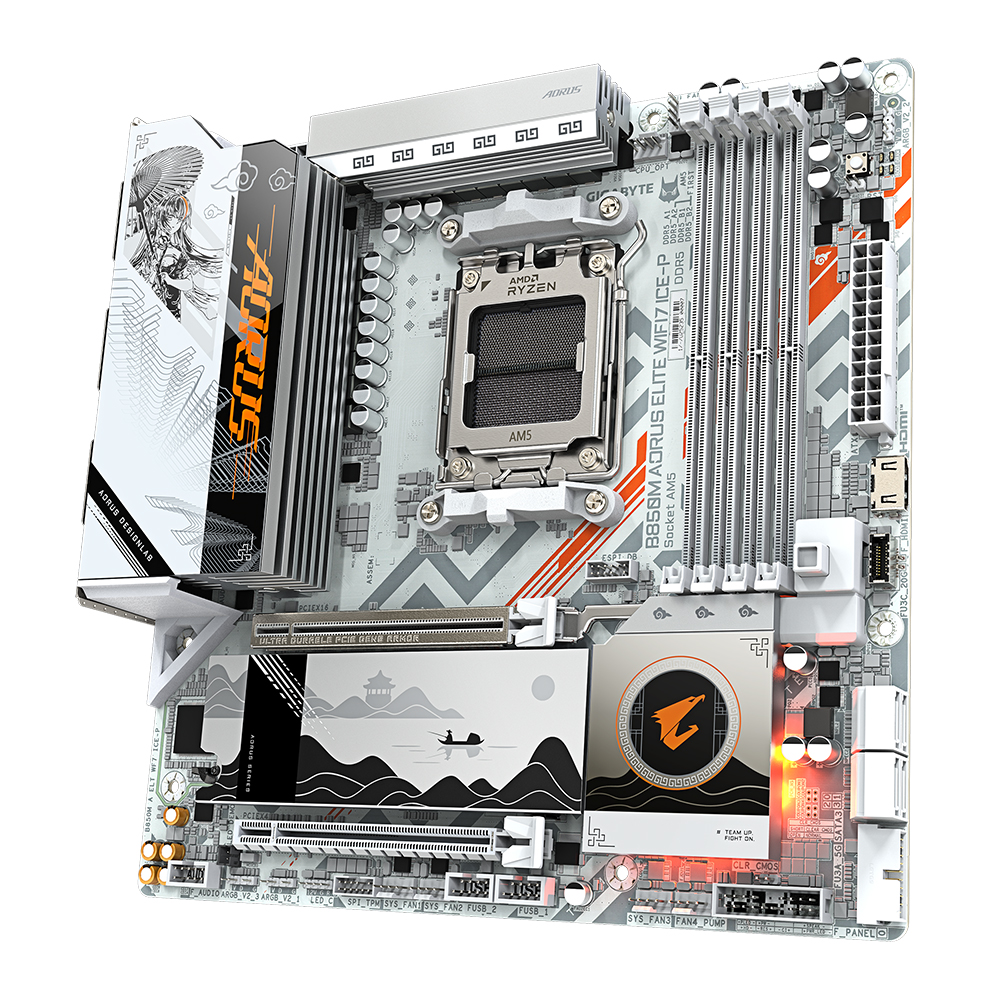 GIGABYTE B850M AORUS ELITE WIFI7 ICE-P ���̾���