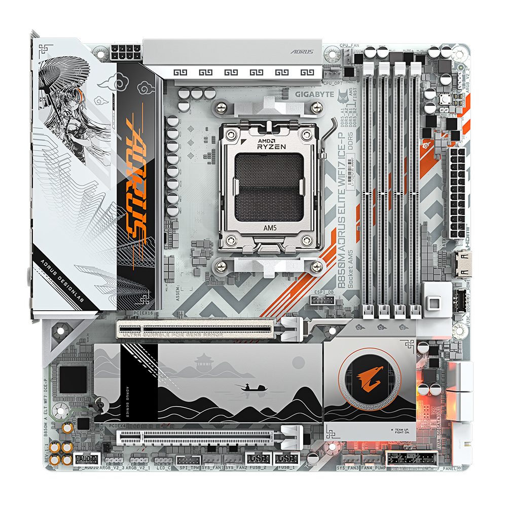 GIGABYTE B850M AORUS ELITE WIFI7 ICE-P 제이씨현_이미지