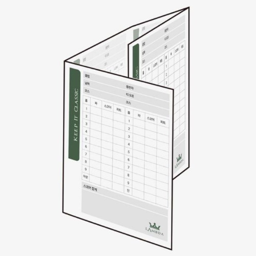 람다골프 스코어카드 26910 핸디캡 점수 기록지_이미지