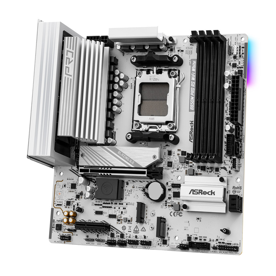 ASRock B850M Pro RS WiFi WHITE ��ص���