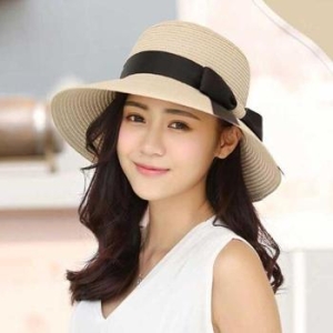 라일리 Rly 여성 왕골 라피아햇 밀짚모자 리본 넓은띠 바캉스 여 10263785_이미지