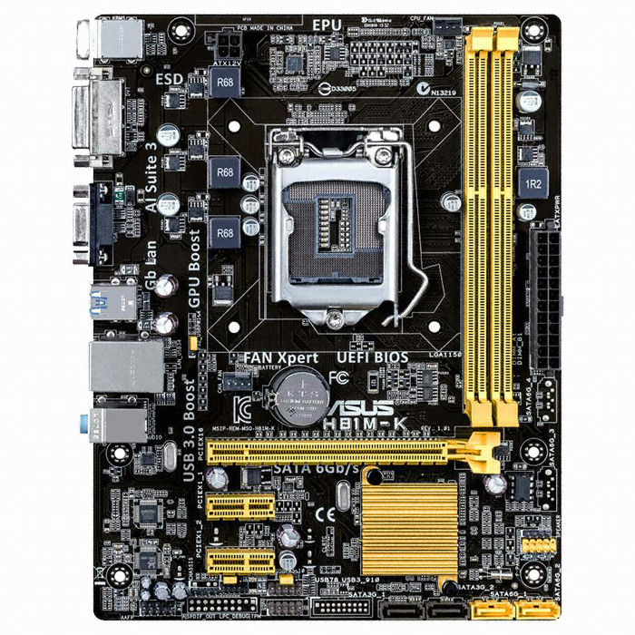 ASUS H81M-K (DDR3 4G PC3-12800)