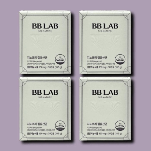 비비랩 지노프리 질유산균 350mg 30캡슐 (4개)_이미지