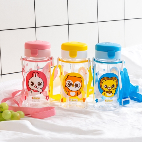에디슨 프렌즈 흘림방지 트라이탄 빨대컵 350ml