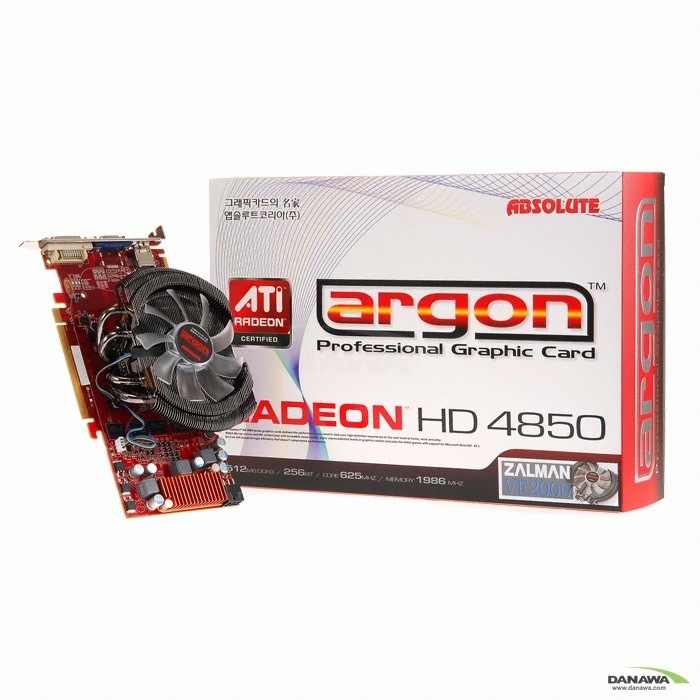 앱코 라데온 HD 4850 argon HDMI D3 512MB VF2000_이미지