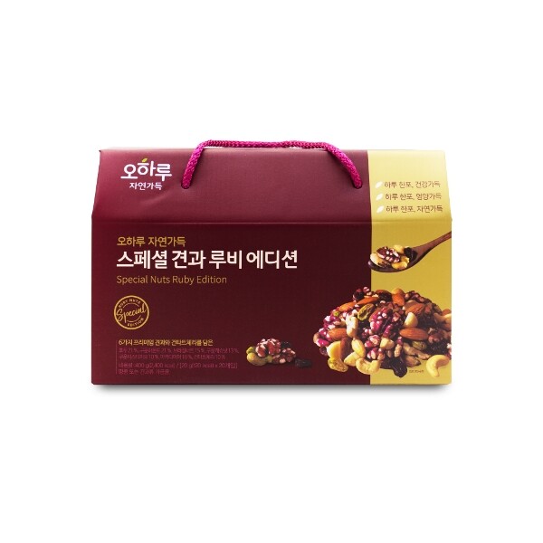 오하루자연가득 스페셜 견과 루비 에디션 20g 20개입 (1개)_이미지