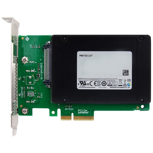 삼성전자 PM1733 U.2 to PCIe NVMe 병행수입 (15.36TB)
