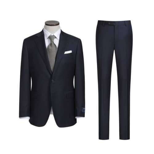 캠브리지 멤버스 MEMBERS 아울렛전용 제냐 원단 서지 솔리드 수트 네이비_MRFBA23901NAV_MRFCA23901NAV