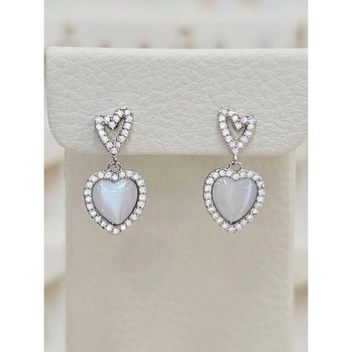 볼라레 세이브존03 캣츠아이 투하트 드롭귀걸이 2color AGSSS1719A