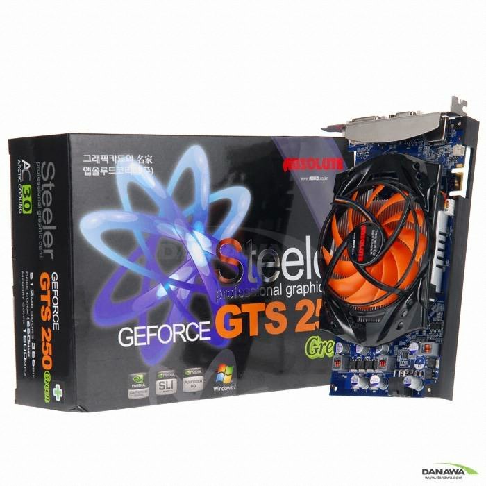 앱코 지포스 GTS250 Steeler Green+ 512MB_이미지