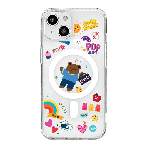 아이폰15 렌즈가드 감성 디자인 맥세이프 투명 케이스