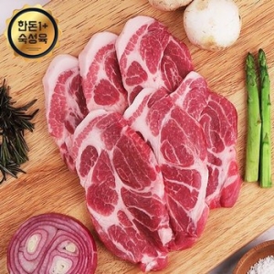 웰굿 한돈1+ 국내산 숙성 돼지고기 목살 1kg (1개)_이미지