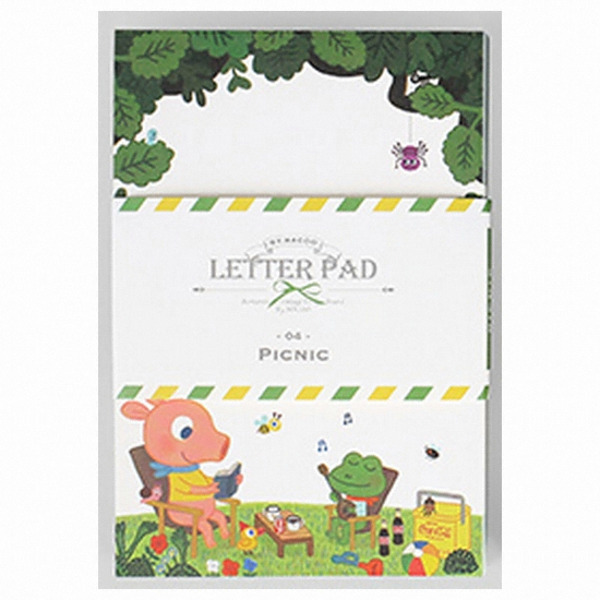 바이나쿠 Letter Pad-04 Picnic  GoolyGooly -바이나쿠_이미지