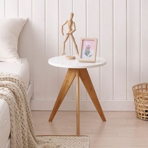 앳홈 원형 미니 테이블 겸 협탁 400_이미지