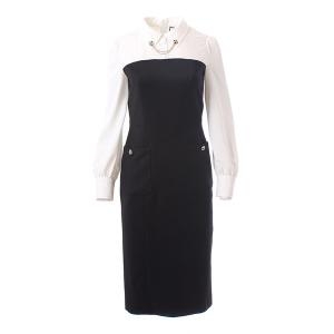 모조에스핀 배색포인트 카라넥 원피스 J244MSE903