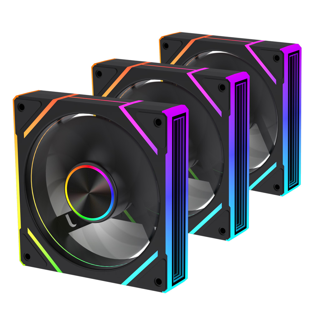 LEADCOOL EVO-120 ARGB PWM (3팩, 블랙)_이미지