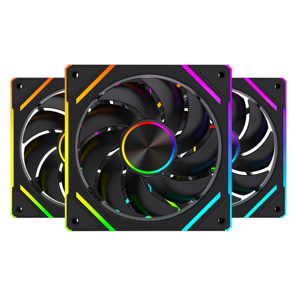 LEADCOOL EVO-120 ARGB PWM (3팩, 블랙)_이미지
