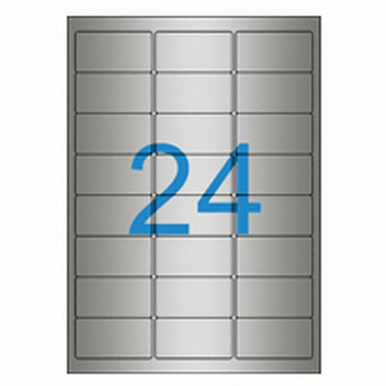 올바른라벨 은색방수 라벨 AL024SP (25매)_이미지