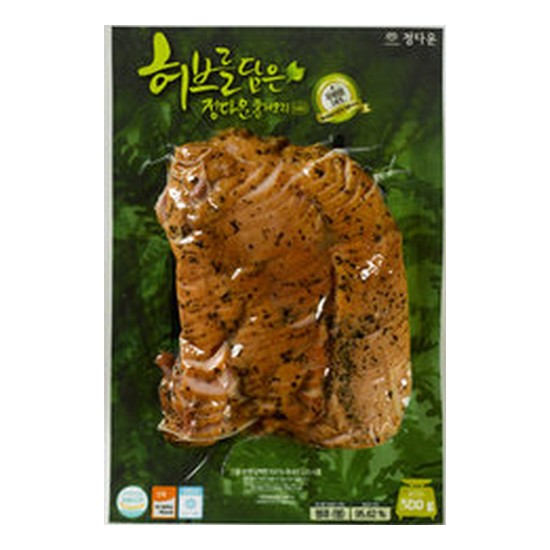 정다운(JUNGDAWN) 허브를 담은 훈제오리 400g (1개)_이미지