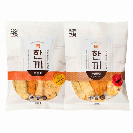 딱한끼 어묵탕 순한맛 300g x 4개 + 얼큰한맛 300g x 4개