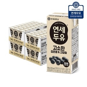 연세우유 고소한 검은콩&고칼슘 두유 190ml (96개)