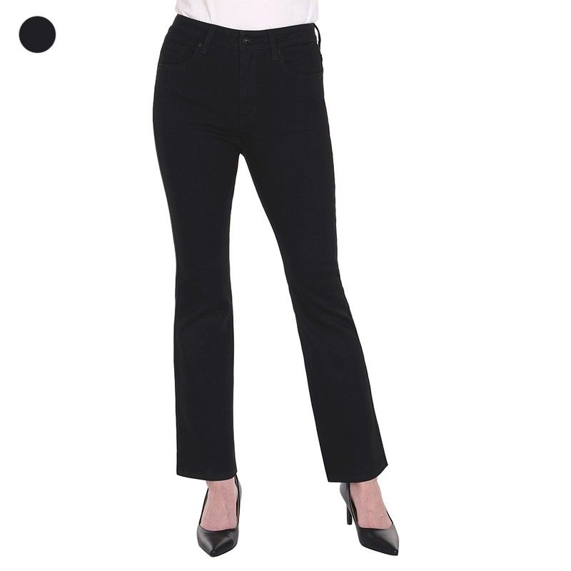 여성 블랙 SLIM BOOT BRUSHED JEANS RO4D01C51228613