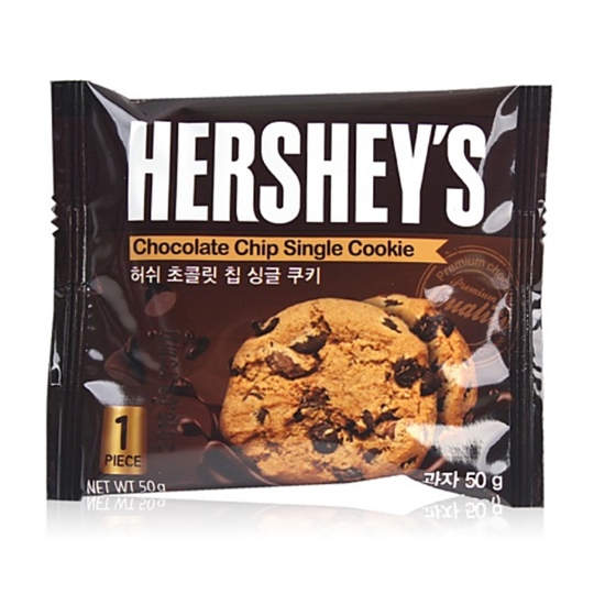 허쉬 초콜릿칩 싱글 쿠키 50g (30개)_이미지