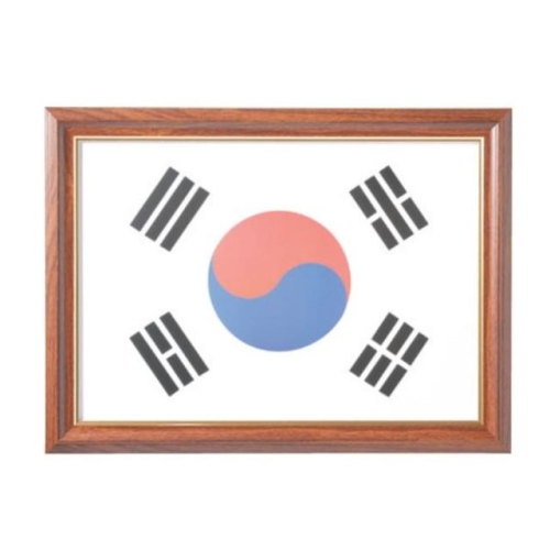 대상액자 태극기액자A3체리색 A3용_이미지
