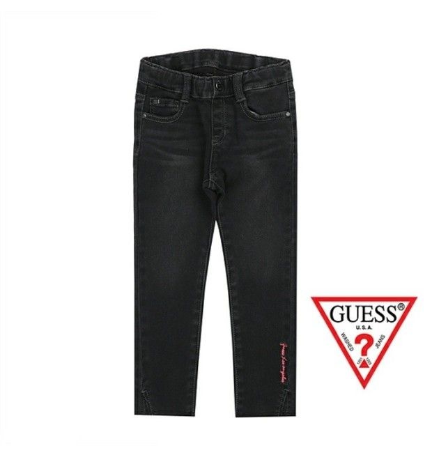 게스키즈 슬릿 D 그레이 데님 G96KAP311