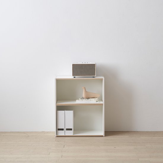 리바트 로넌 화이트 2단 책장 600